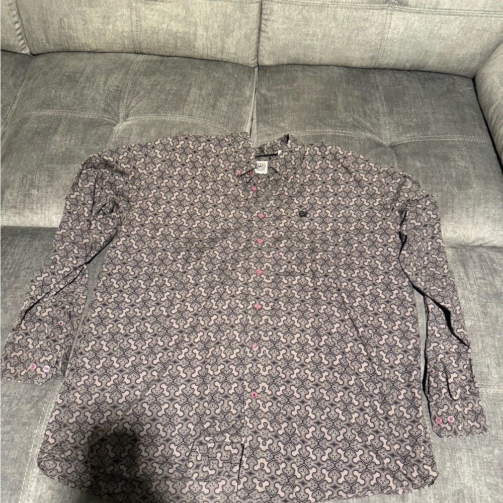 Cinch men’s long sleeve button up shirt